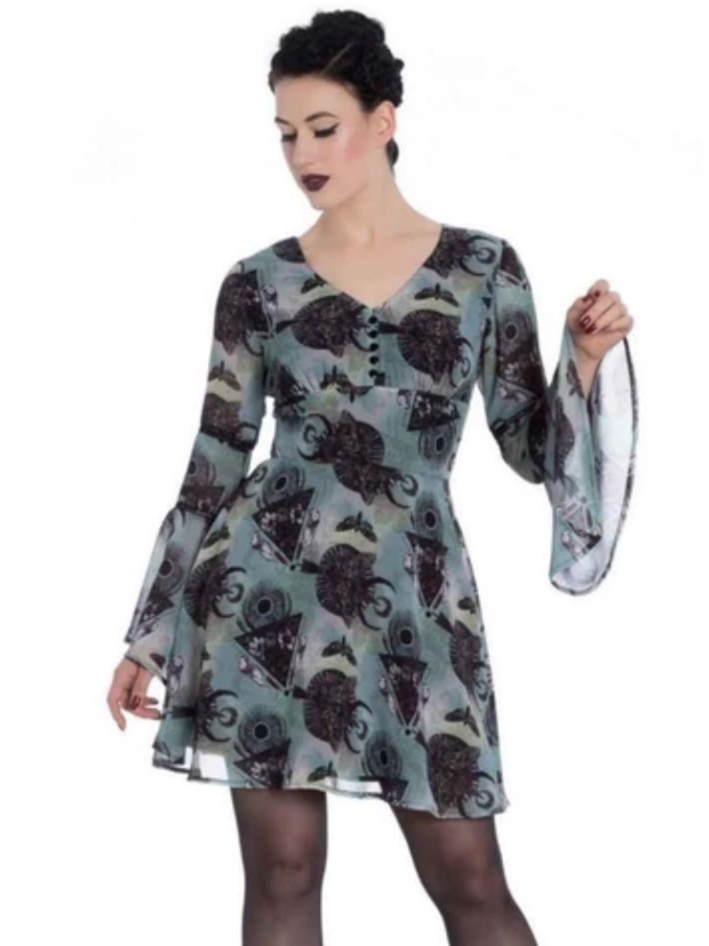 Hell Bunny Alchemy by Spin Doctor After Death Mini Dress